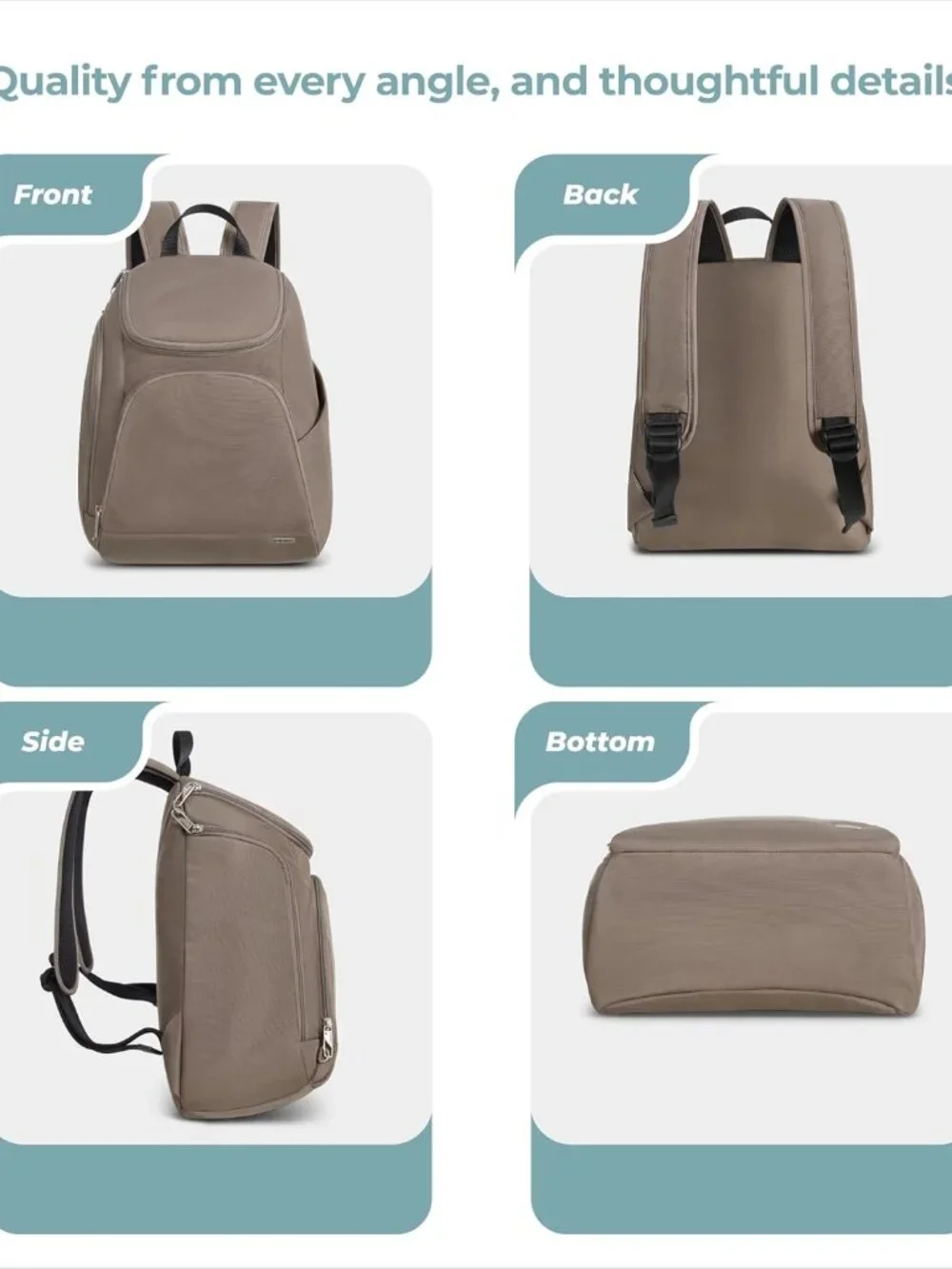 Travelon Nutmeg Anti-Theft Classic Backpack/NWT